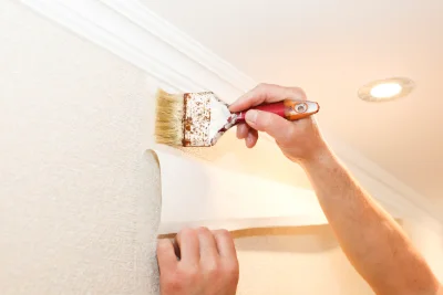 Pose de papier peint à Champsevraine — revêtements muraux et toiles de verre